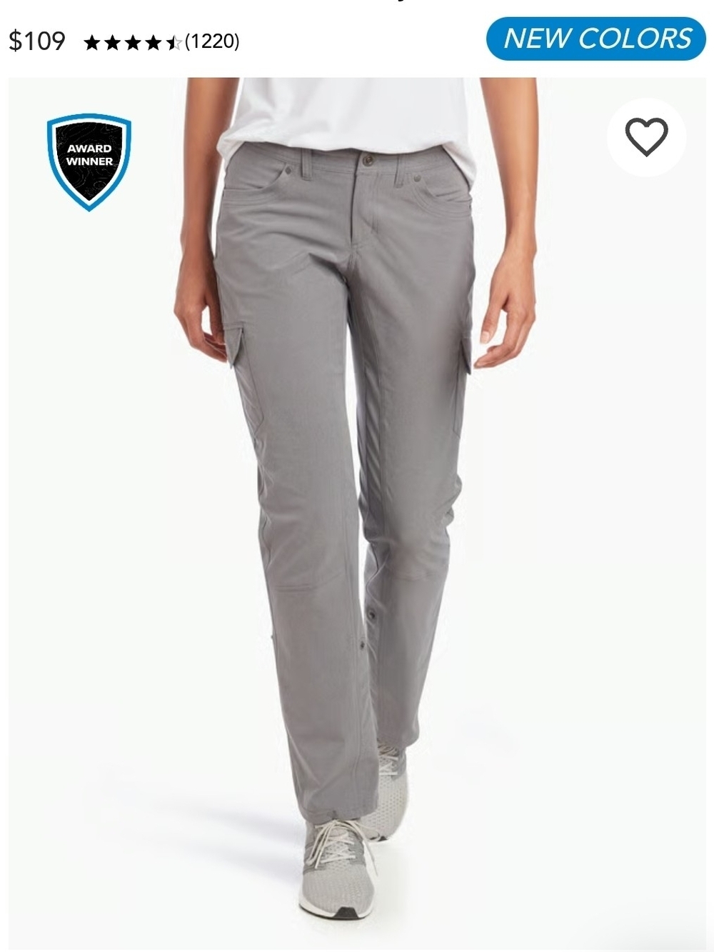 Kuhl Freeflex Roll-Up Pant In Flint